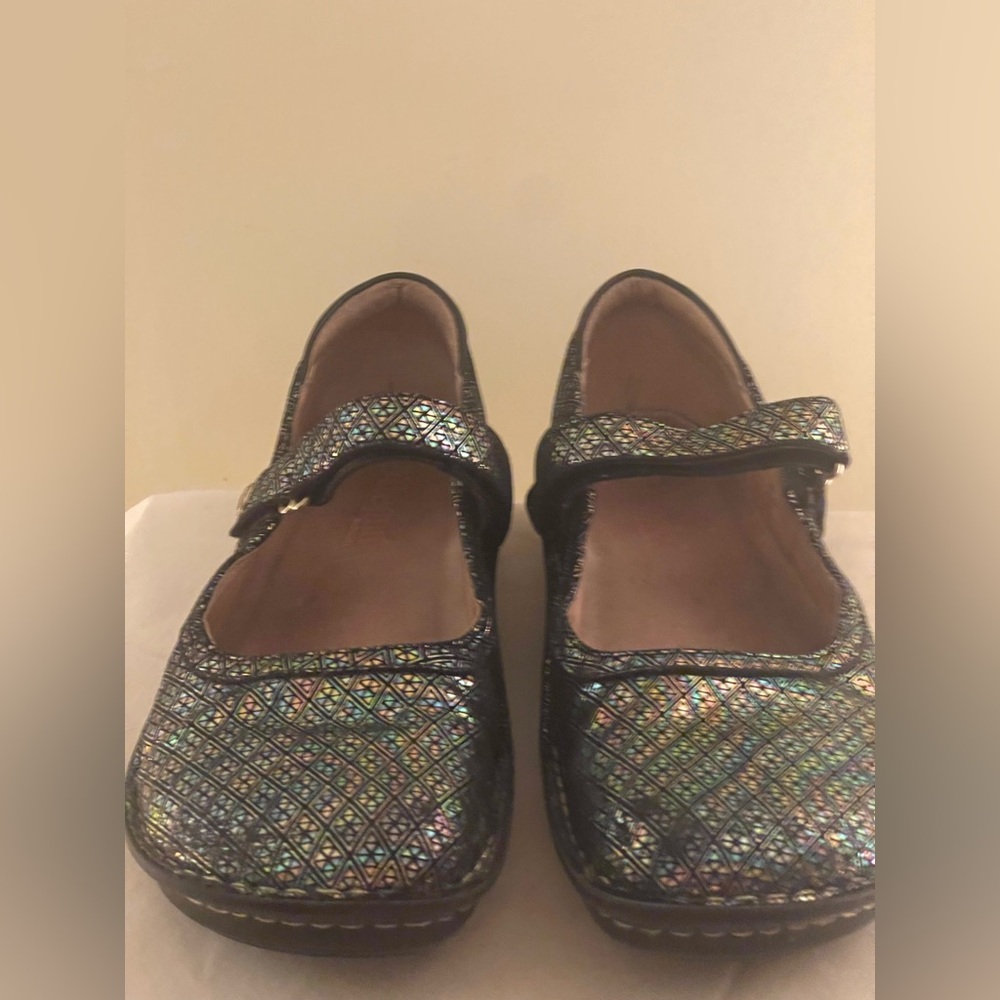 ALGERIA Paloma Shoes Mary Jane Leather Clogs Size 40
